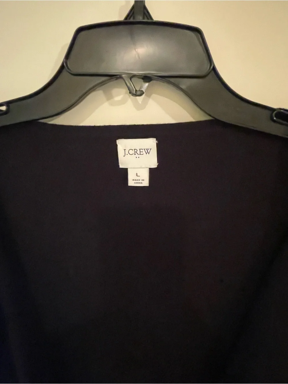 J. Crew Black Open Heavy Cardigan Sweater